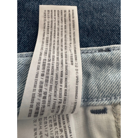 Hollister Patchwork Denim Mini Skirt Y2K High Rise 29 EUC Western Festival Boho - Picture 8 of 8